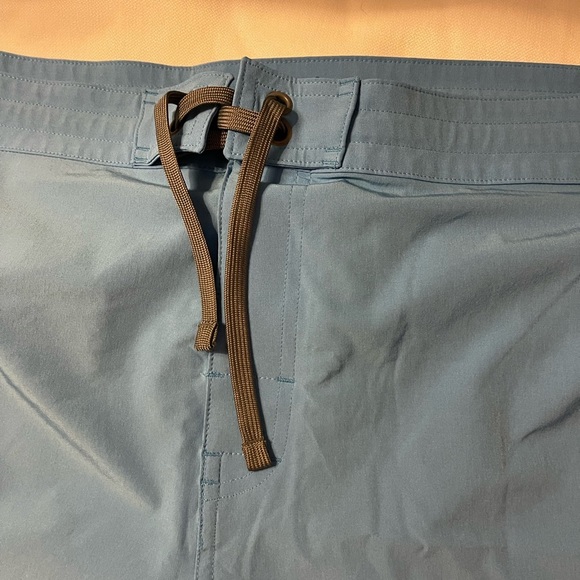 Mens Prana Riveter Shorts 36 X 9 Performance Water Boardshort Swim Blue UV 50+ - Picture 3 of 9